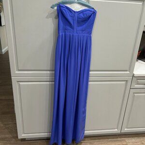 Parker Blue Bayou Strapless Maxi Dress Size M